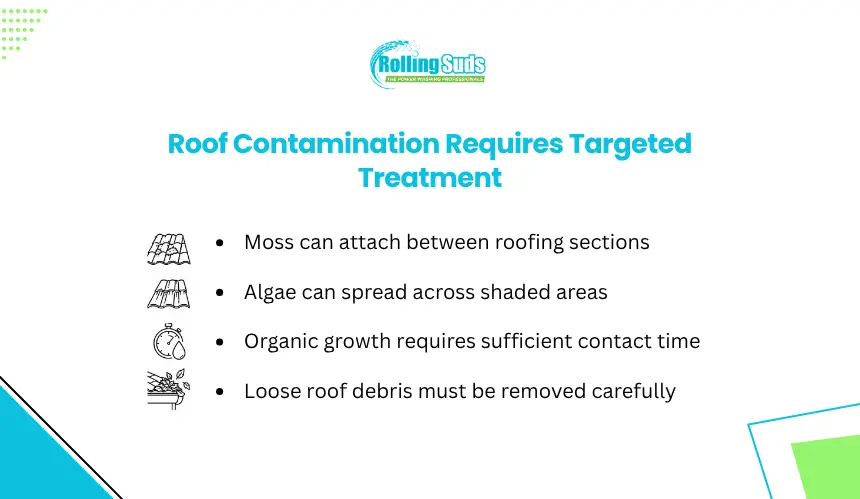 Roof Contamination Requires Targeted Treatment